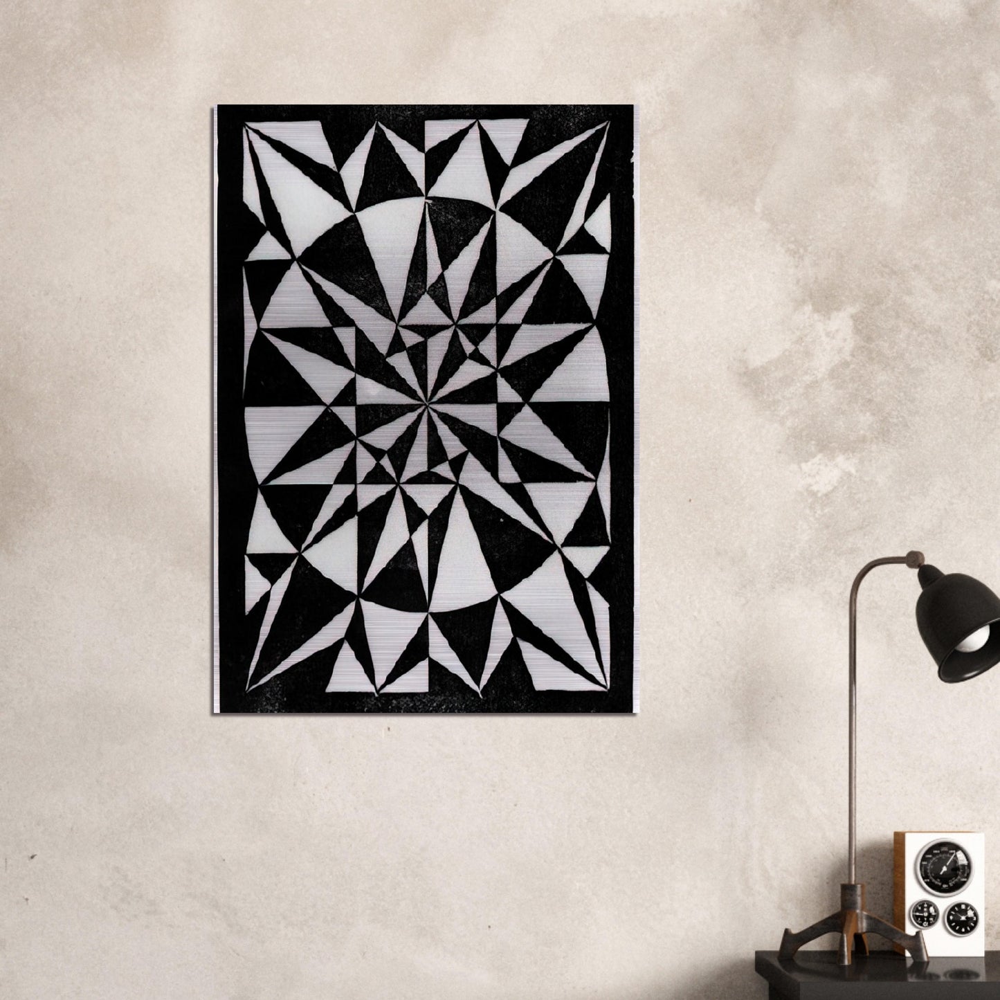 FLOR DE PASCUA BEAUTIFUL - MC Escher Brushed Aluminum Print - 70x100 cm / 28x40 inches | MC Escher Aluminum Print | MC Escher Prints