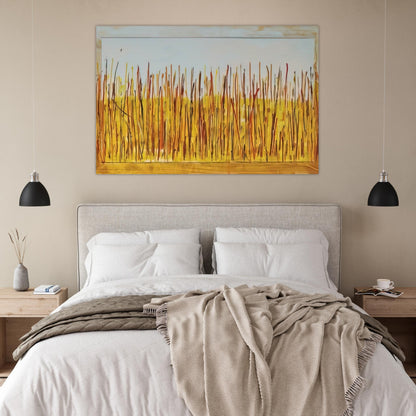 Campo di grano - 1984 - Mario Schifano Art Prints - 100x150 cm / 40x60″ inches | Mario Schifano Poster | Mario Schifano Prints