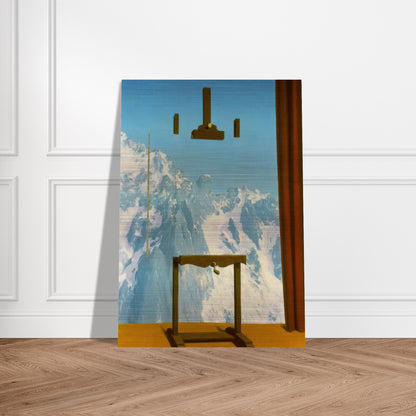 CALL OF PEAKS 1943 - Rene Magritte Brushed Aluminum Print - 70x100 cm / 28x40 inches | Rene Magritte Aluminum Print | Rene Magritte Prints
