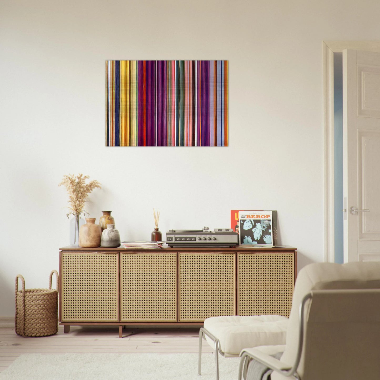 Dr. Peppercorn - 1967 - Gene Davis Brushed Aluminum Print - 70x100 cm / 28x40 inches | Gene Davis Aluminum Print | Gene Davis Prints