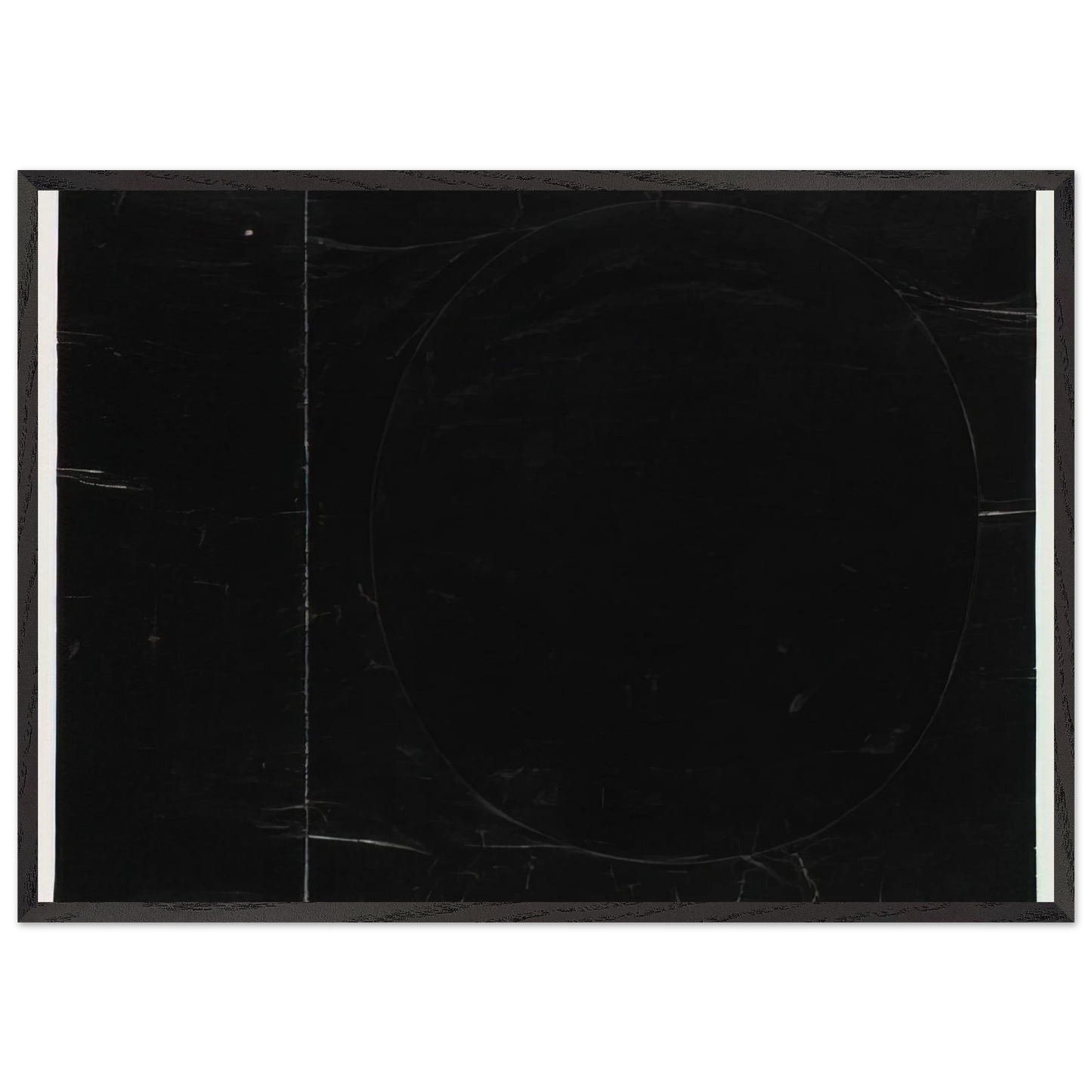 Black on Black - Ellsworth Kelly 70x100 cm / 28x40 inches Framed Art Print – Black Wooden Frame