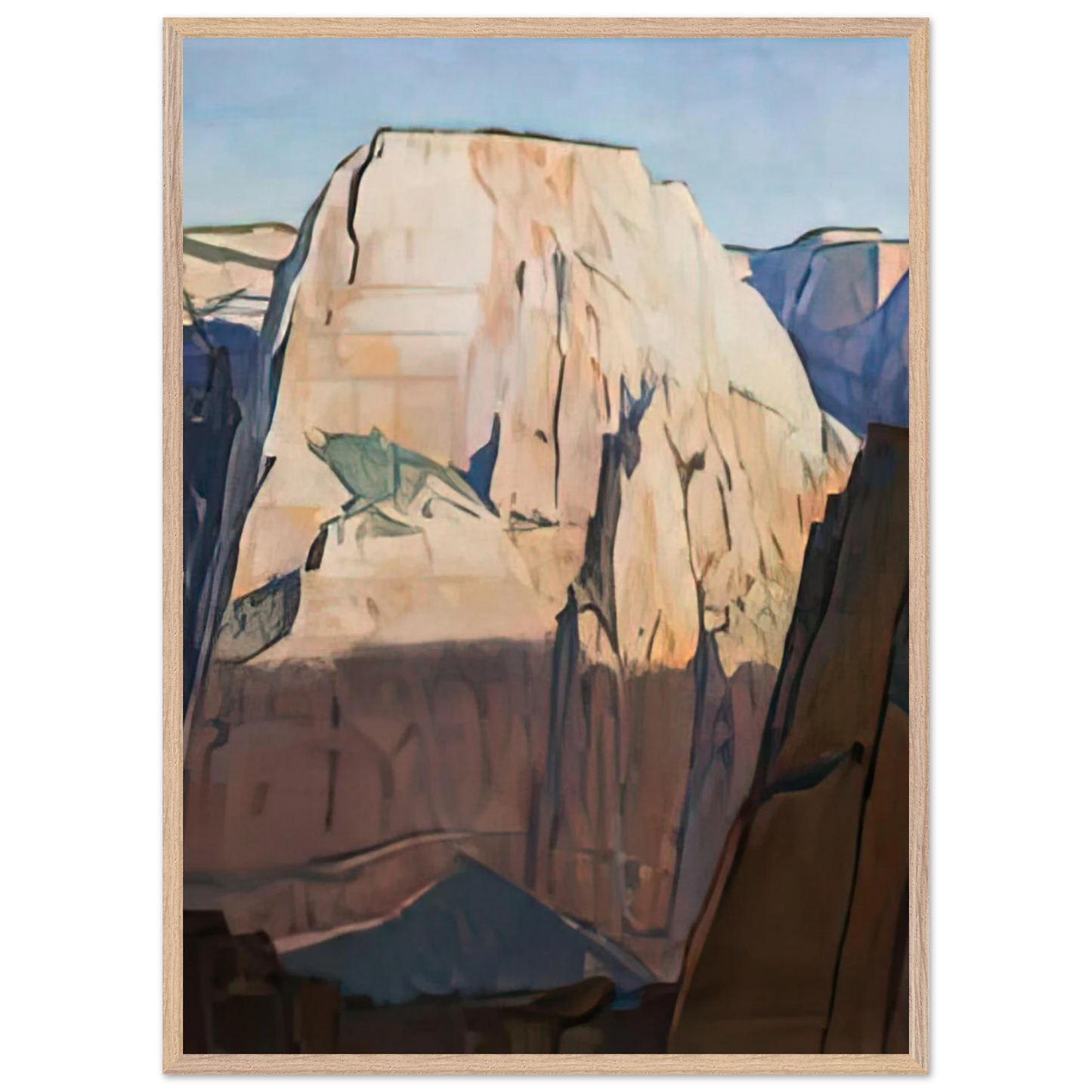 Maynard Dixon - GREAT WHITE THRONE ZION CANYON UTAH 1933 Wall art - 30x45 cm / 12x18 inches - Fine Art Poster-canvas - -