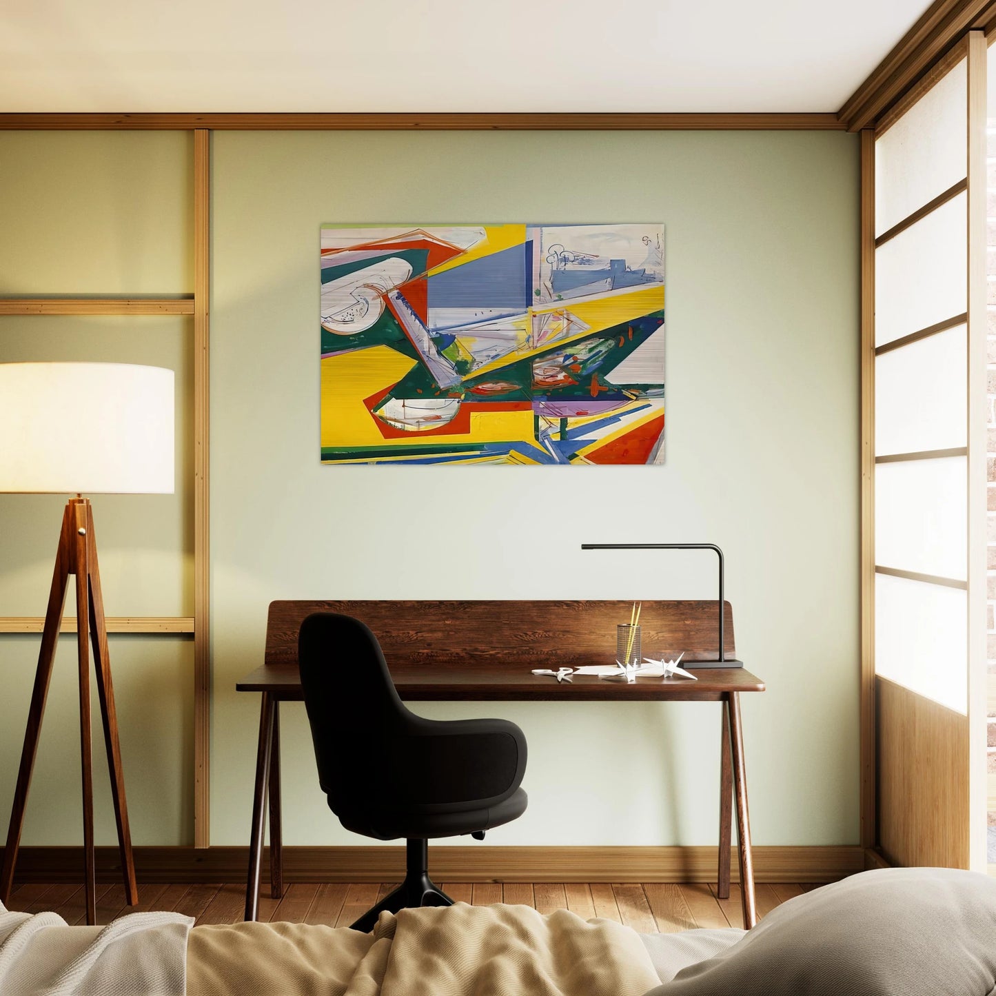 The Window - Hans Hofmann Brushed Aluminum Print - 70x100 cm / 28x40 inches | Hans Hofmann Aluminum Print | Hans Hofmann Prints