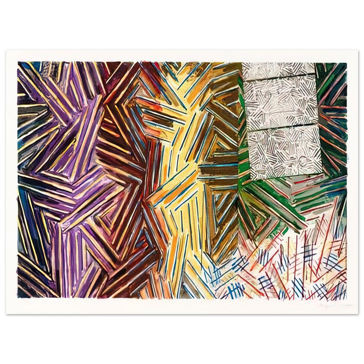 Jasper Johns - BETWEEN THE CLOCK AND THE BED 1989 0  75x100 cm / 30x40inches Fine Art Poster