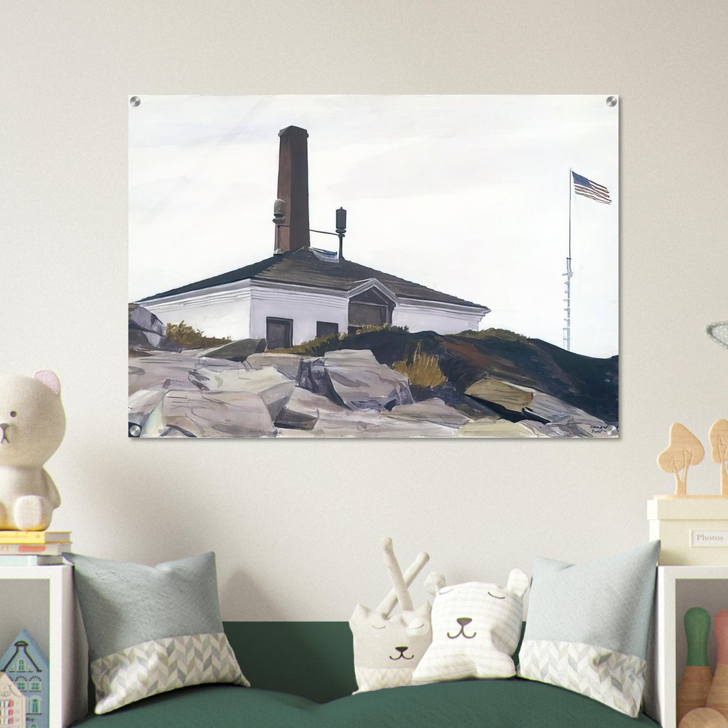 House of the Foghorn, I - Edward Hopper Acrylic Print - 70x100 cm / 28x40″ inches