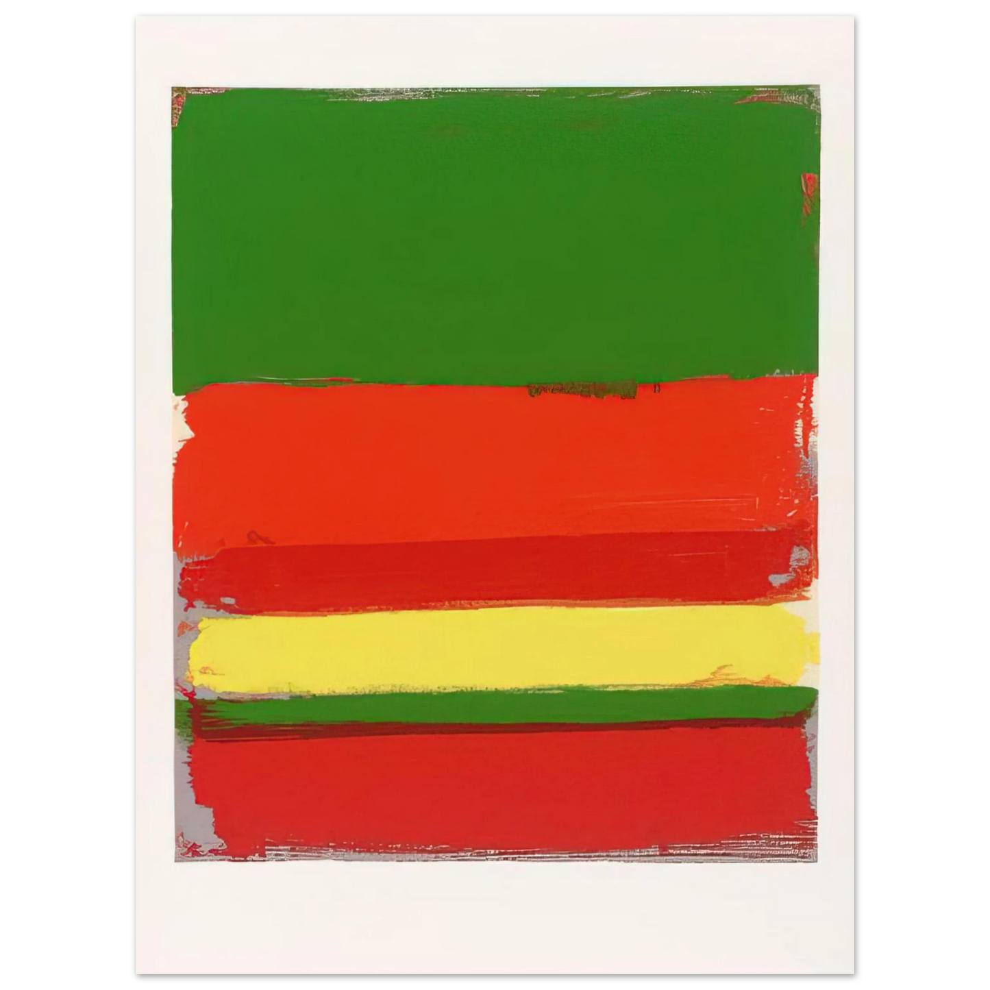 Patrick Heron - Untitled from the Shapes of Colour - 1978  75x100 cm / 30x40inches Fine Art Poster