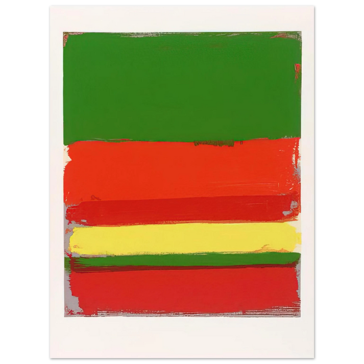 Patrick Heron - Untitled from the Shapes of Colour - 1978  75x100 cm / 30x40inches Fine Art Poster