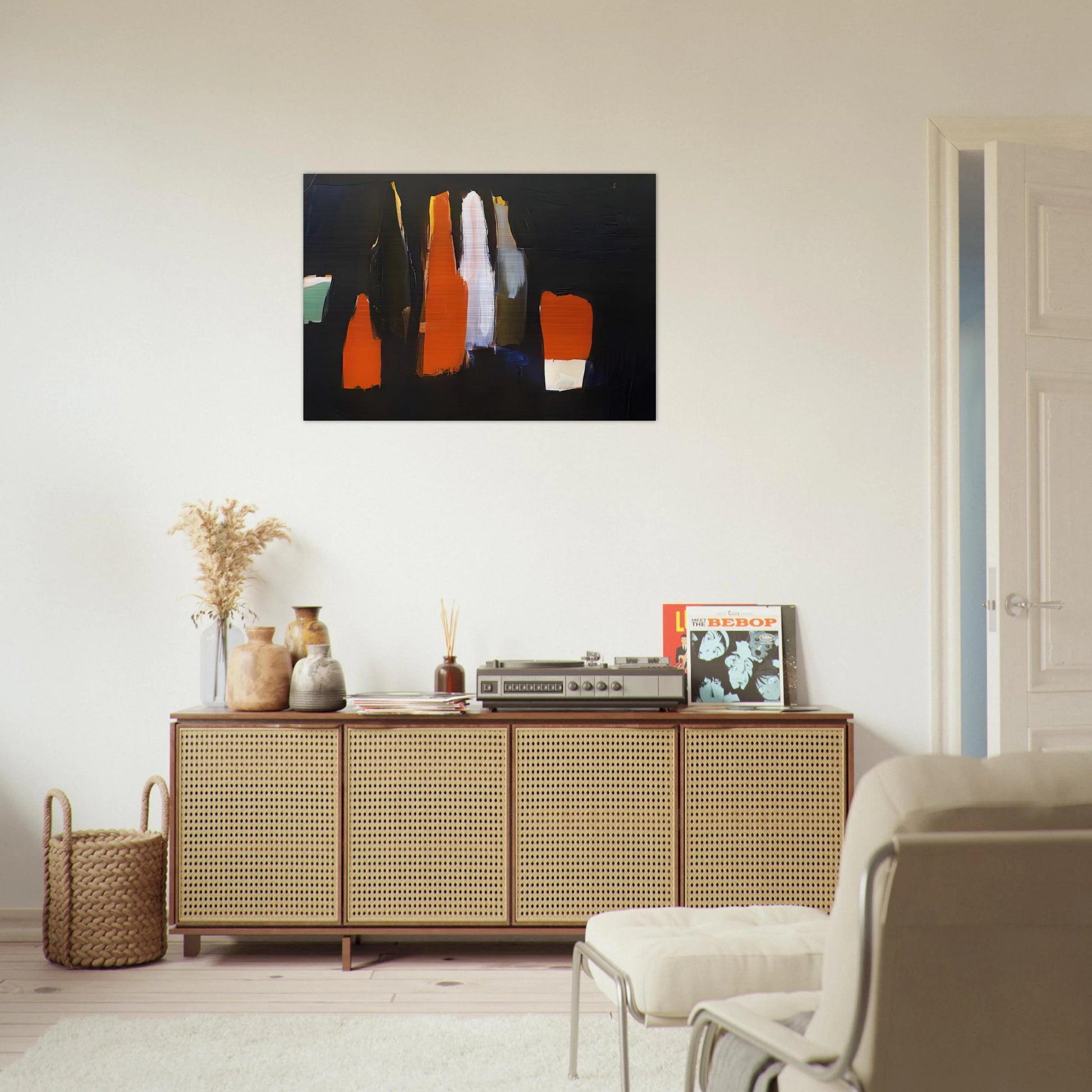 Bouteilles - Art Informel - Nicolas de Stael Brushed Aluminum Print - 70x100 cm / 28x40 inches | Nicolas de Stael Aluminum Print | Nicolas de Stael Prints