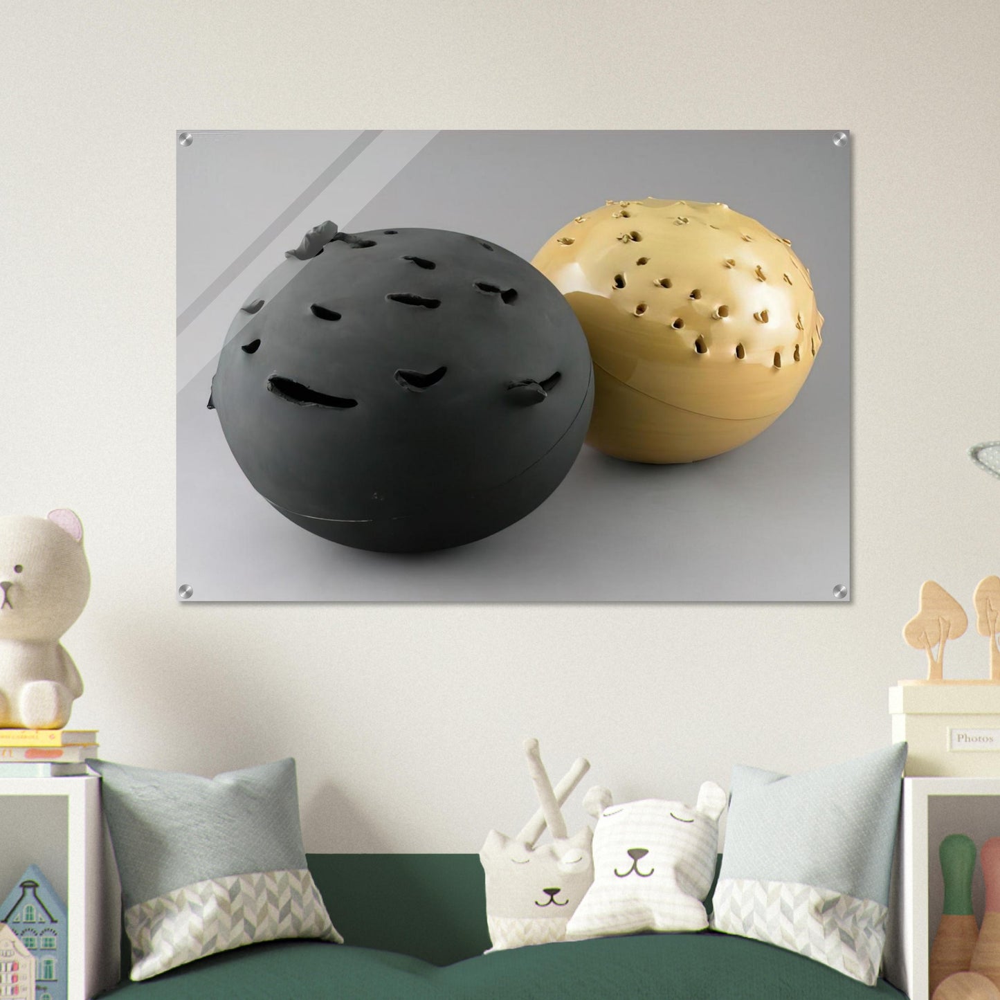 Sphere - 1957 - Lucio Fontana Acrylic Print - 70x100 cm / 28x40″ inches
