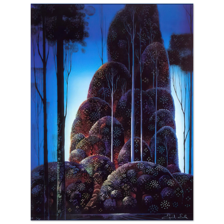 Eyvind Earle - Tall Trees  75x100 cm / 30x40inches Fine Art Poster
