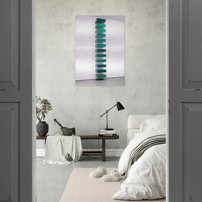 Untitled - 1967 - Donald Judd Brushed Aluminum Print - 70x100 cm / 28x40 inches | Donald Judd Aluminum Print | Donald Judd Prints