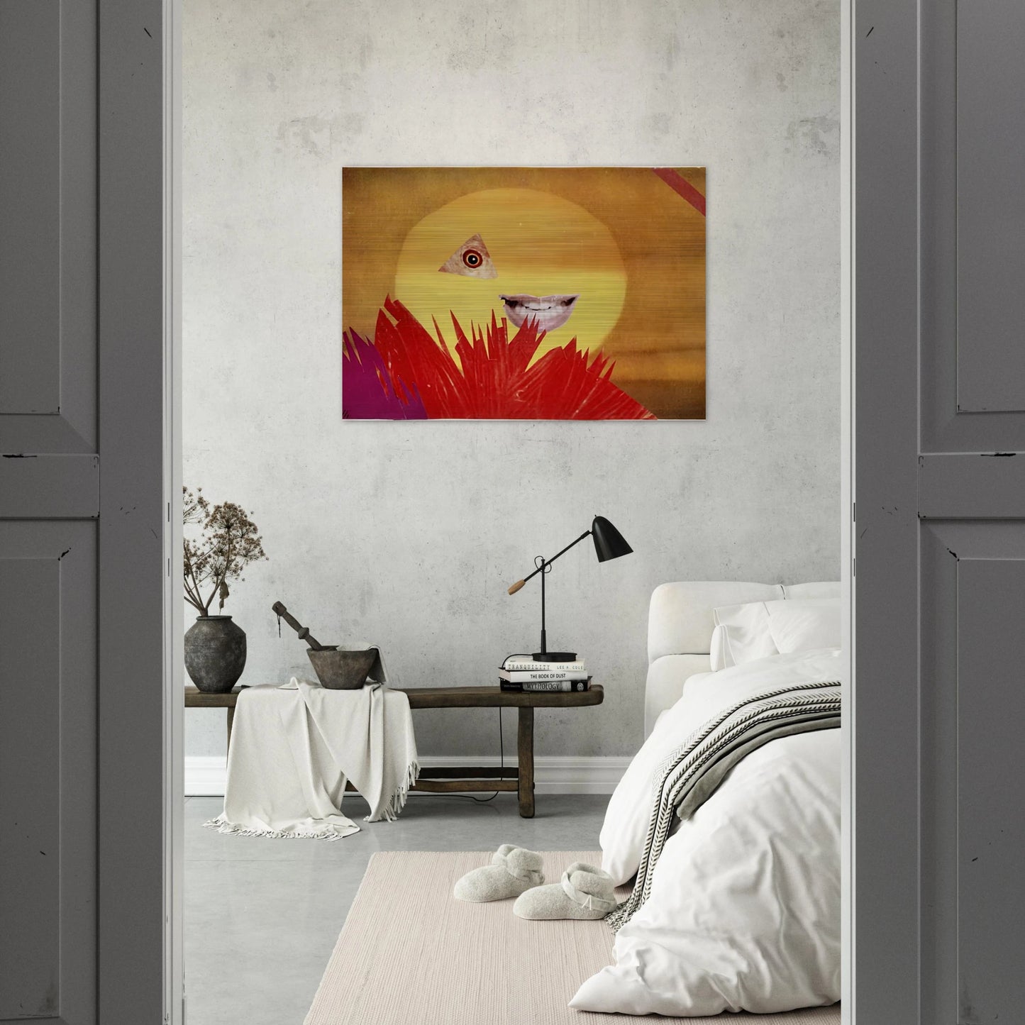 LITTLE SUN 1969 - Hannah Hoch Brushed Aluminum Print - 70x100 cm / 28x40 inches | Hannah Hoch Aluminum Print | Hannah Hoch Prints
