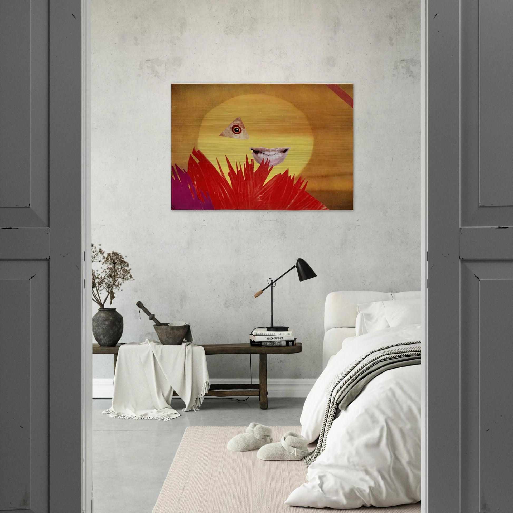 LITTLE SUN 1969 - Hannah Hoch Brushed Aluminum Print - 70x100 cm / 28x40 inches | Hannah Hoch Aluminum Print | Hannah Hoch Prints