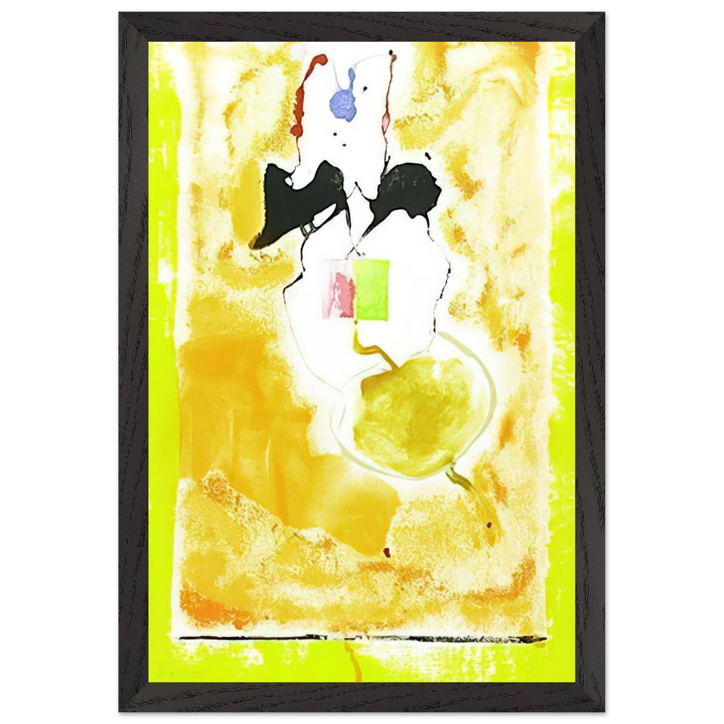 Helen Frankenthaler - Solar Imp - 2001 Wall art - A3 (29.7 x 42  cm) - Premium Wooden Framed Poster With Fine Art Paper-canvas - Wood frame