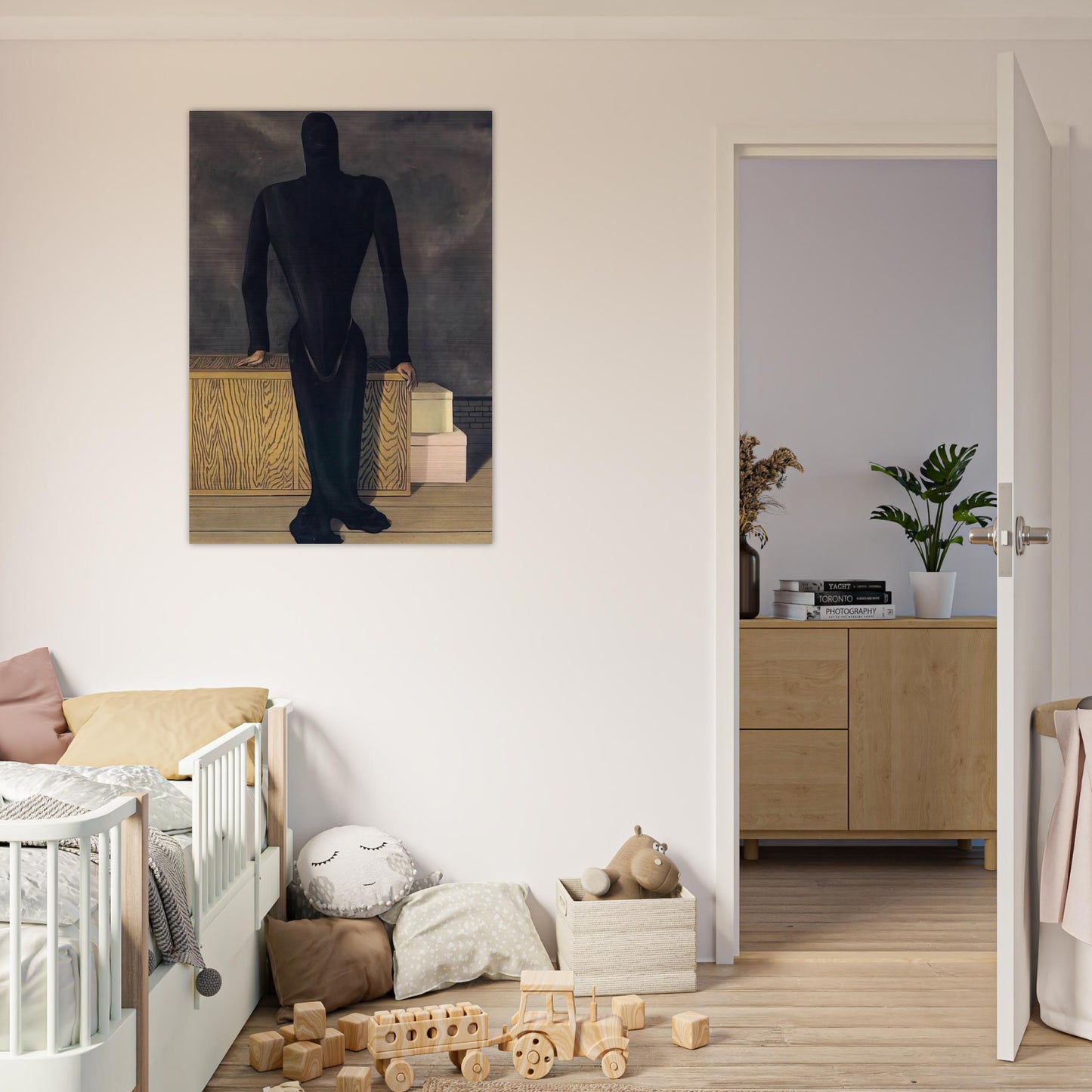THE FEMALE THIEF 1927 - Rene Magritte Brushed Aluminum Print - 70x100 cm / 28x40 inches | Rene Magritte Aluminum Print | Rene Magritte Prints