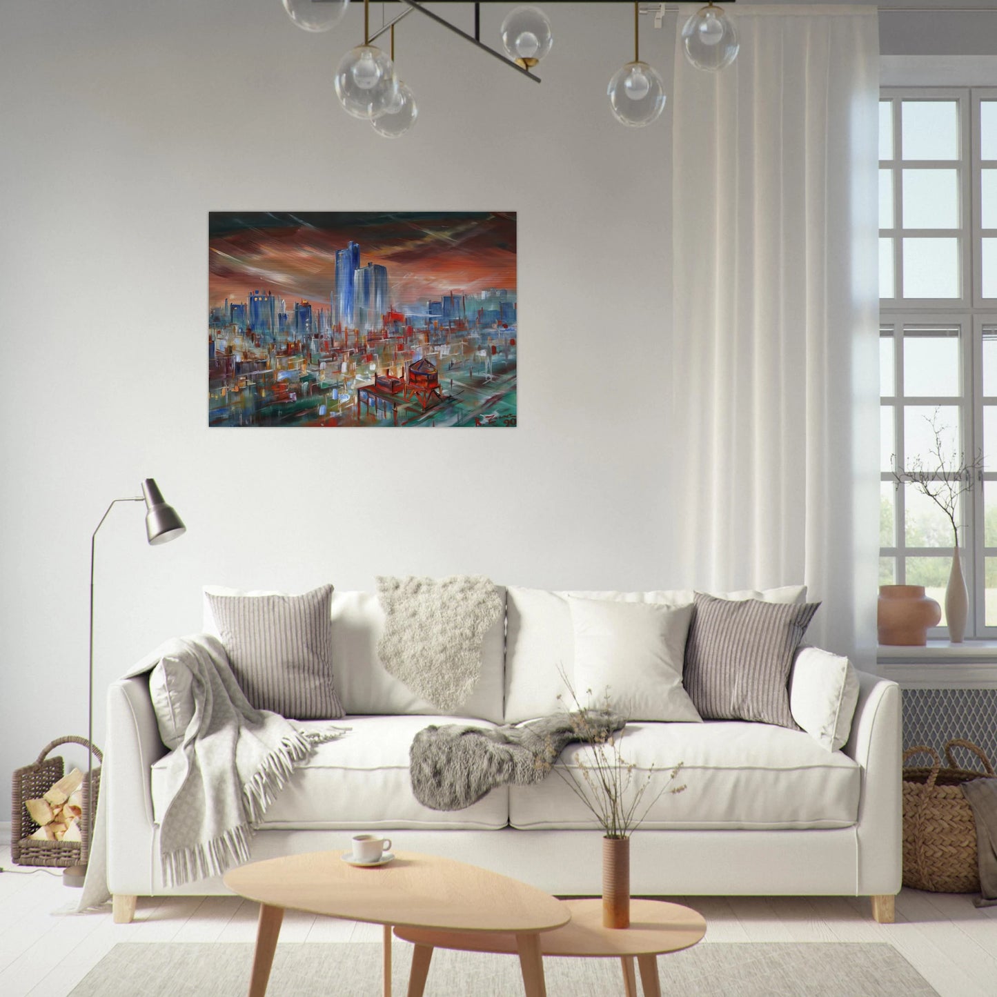 Big City - Konrad Zuse Brushed Aluminum Print - 70x100 cm / 28x40 inches | Konrad Zuse Aluminum Print | Konrad Zuse Prints