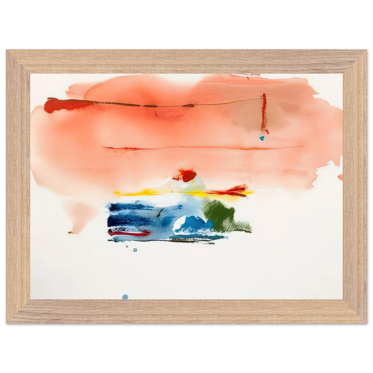Helen Frankenthaler - Santa Fe II - 1986 Wall art - 21x29.7 cm / 8x12" - Fine Art Poster-canvas - -