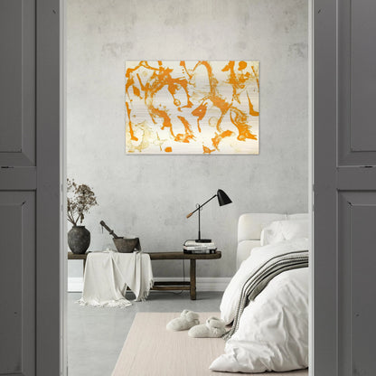 Gold Stone - Lee Krasner Brushed Aluminum Print - 70x100 cm / 28x40 inches | Lee Krasner Aluminum Print | Lee Krasner Prints