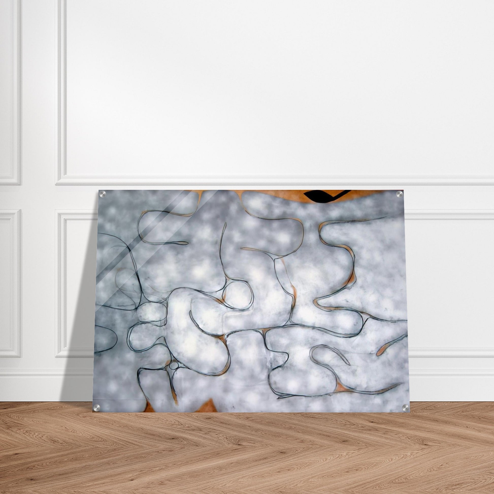 GREY SYMPHONY 1975 - Victor Pasmore Acrylic Print - 70x100 cm / 28x40″ inches | Victor Pasmore Wall Art | Victor Pasmore Prints