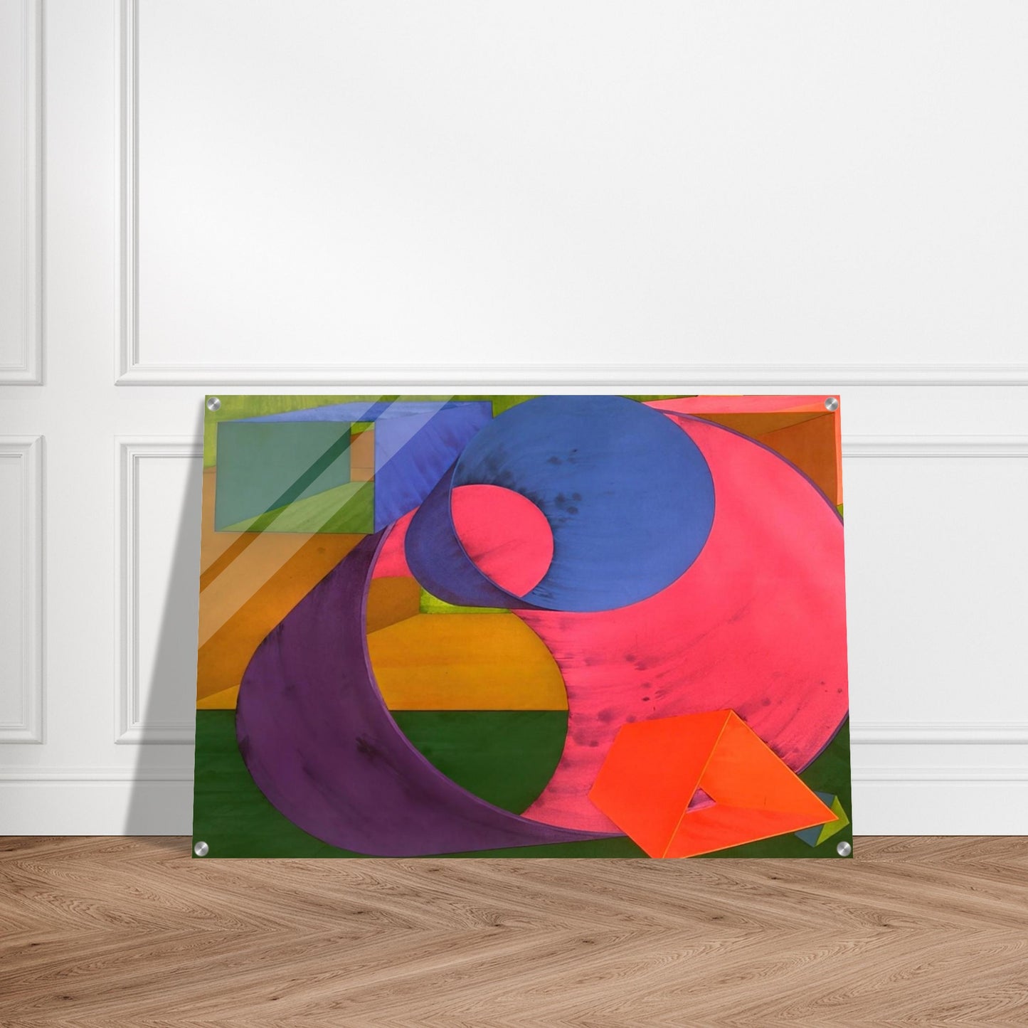 Indigo - Al Held Acrylic Print - 70x100 cm / 28x40″ inches