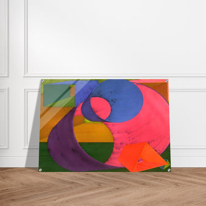 Indigo - Al Held Acrylic Print - 70x100 cm / 28x40″ inches