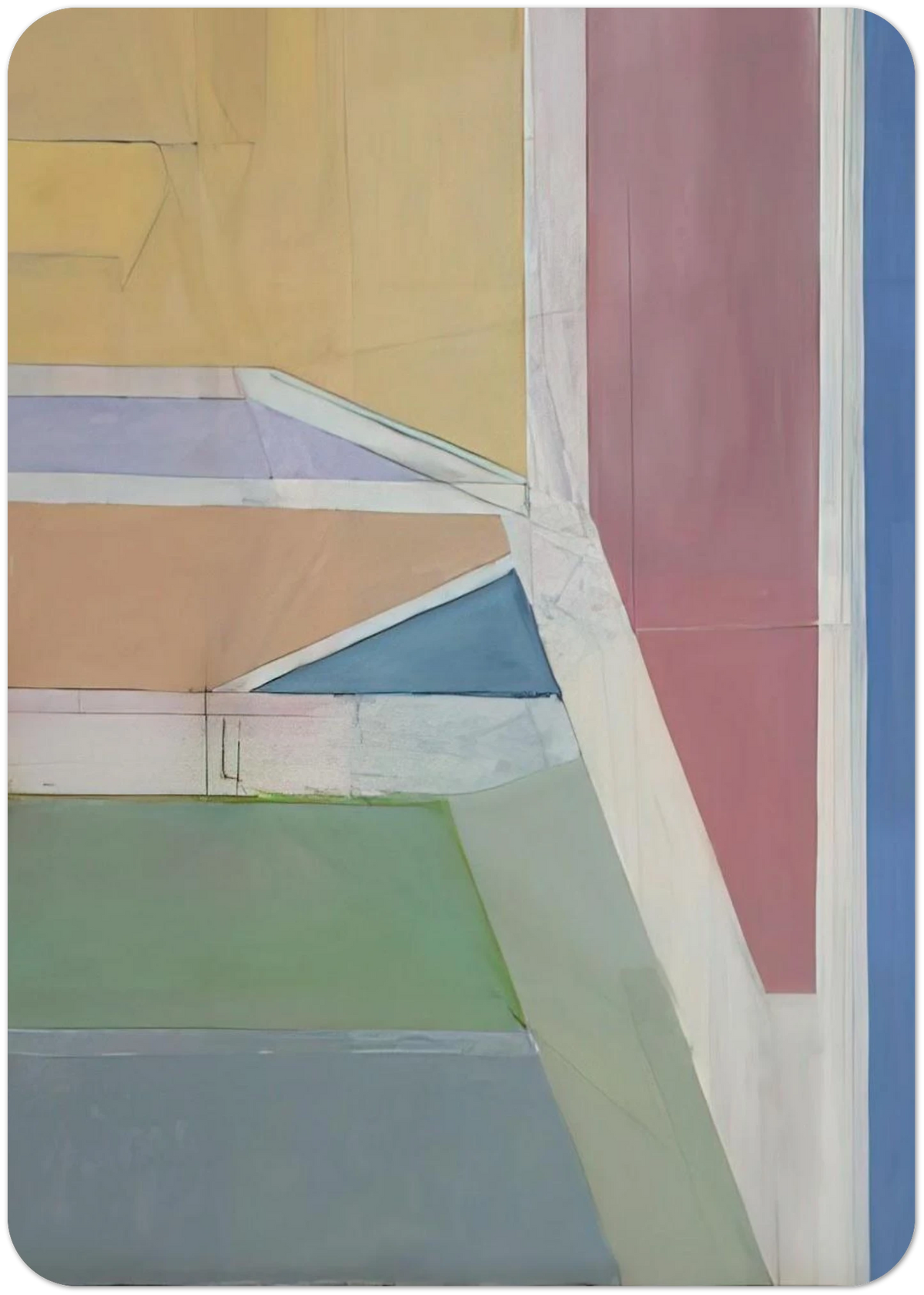 Ocean Park #27 By Richard Diebenkorn Pack of 10 Post Cards | Richard Diebenkorn Post Cards | A6 (10.5 x 14.8 cm) - 4.1 x 5.8 inches