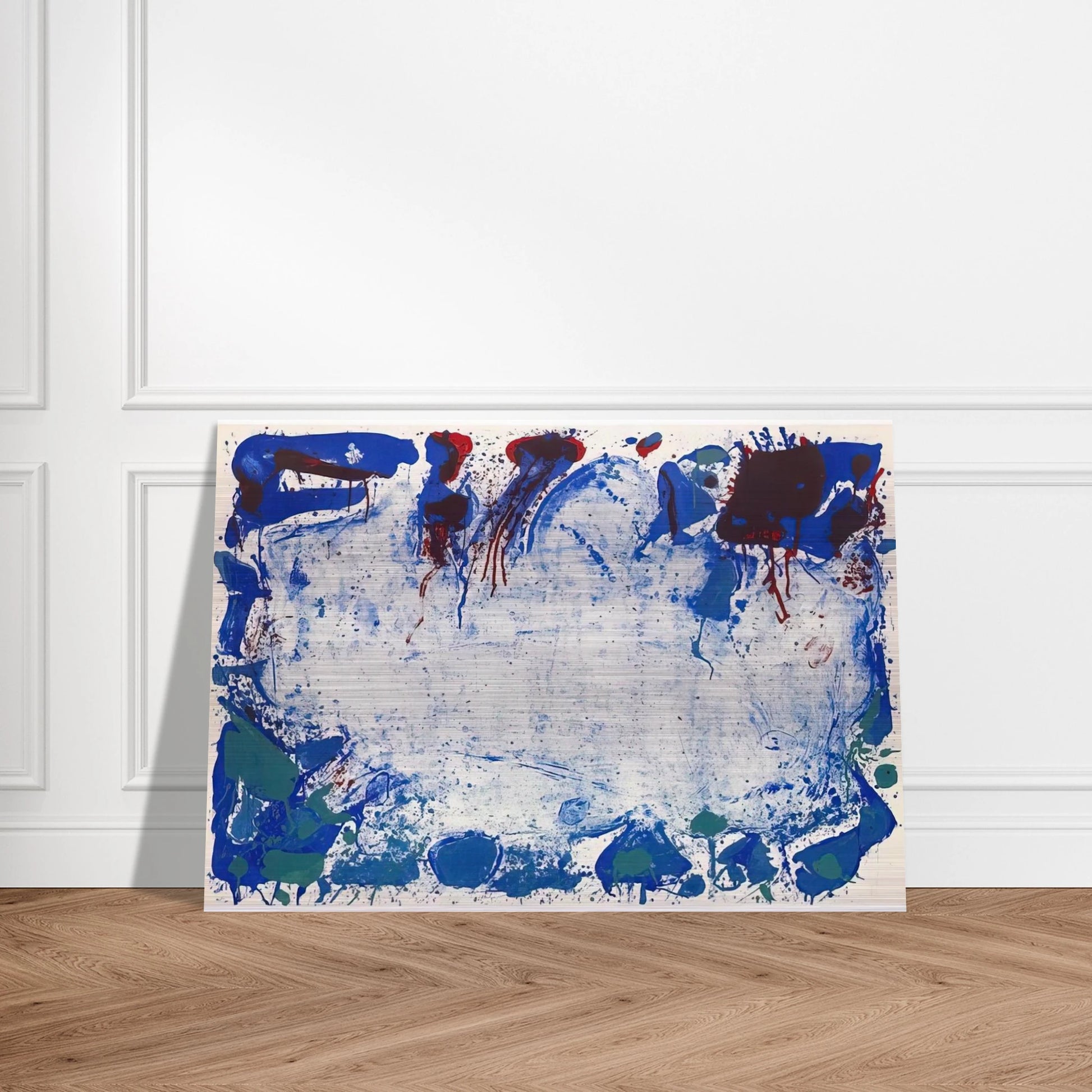 Happy Death Stone - Sam Francis Brushed Aluminum Print - 70x100 cm / 28x40 inches | Sam Francis Aluminum Print | Sam Francis Prints