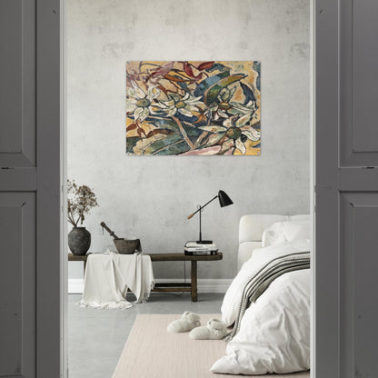 Flannel flowers and gum leaves - 1928 - Grace Cossington Smith Acrylic Print - 70x100 cm / 28x40″ inches | Grace Cossington Smith Wall Art | Grace Cossington Smith Prints
