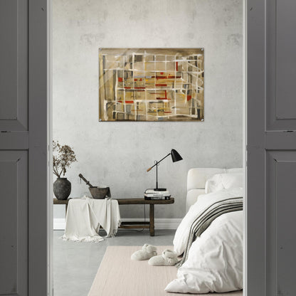 Interieur à la spirale - 1949 - Maria Helena Vieira da Silva Acrylic Print - 70x100 cm / 28x40″ inches | Maria Helena Vieira da Silva Wall Art | Maria Helena Vieira da Silva Prints