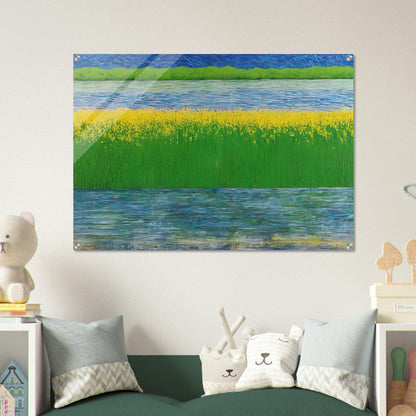 Sea of Grass - 1983 - Jimmy Ernst Acrylic Print - 70x100 cm / 28x40″ inches | Jimmy Ernst Wall Art | Jimmy Ernst Prints