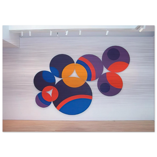 Constellation Twelve Circles - 1969 - Leon Polk Smith Brushed Aluminum Print - 70x100 cm / 28x40 inches | Leon Polk Smith Aluminum Print | Leon Polk Smith Prints