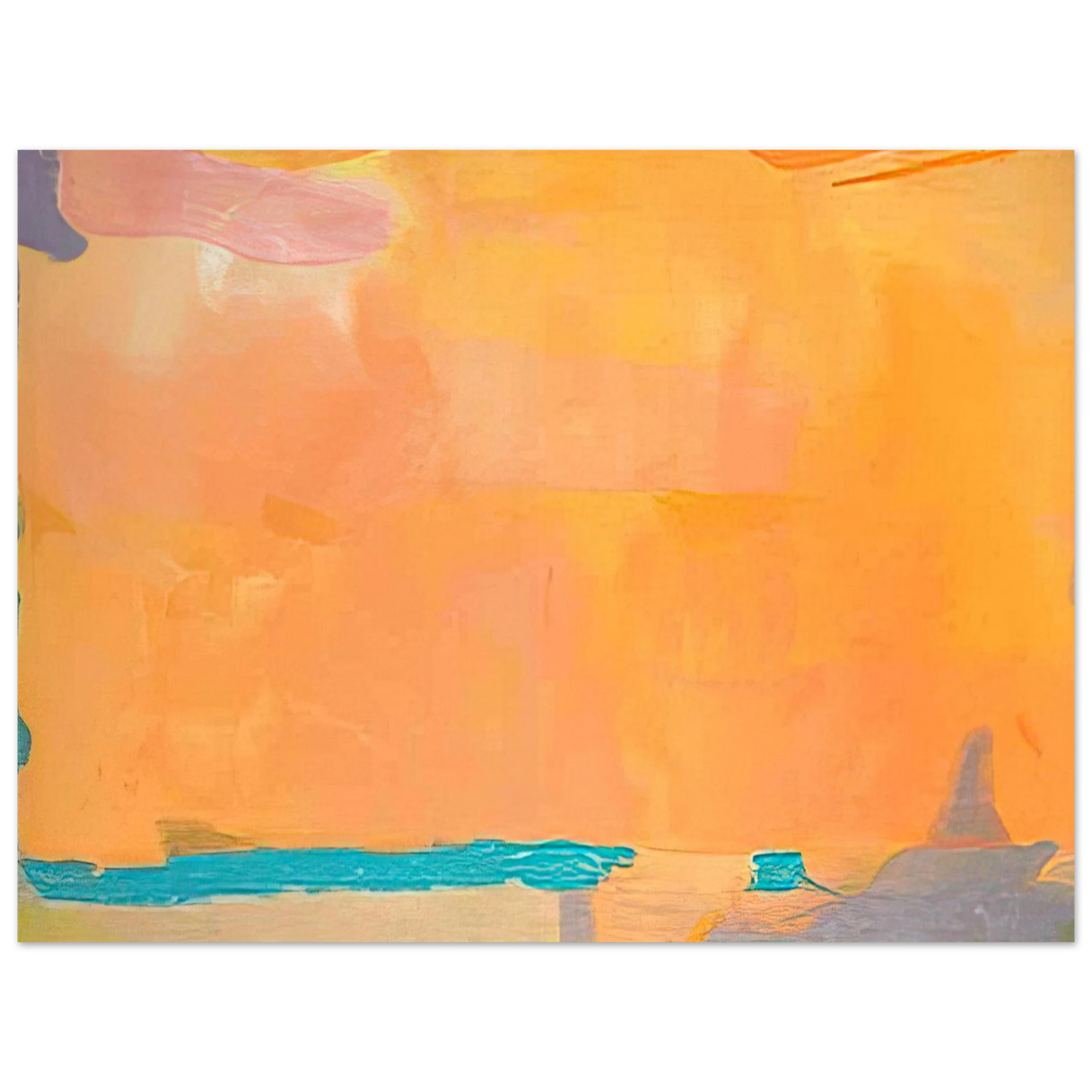 Helen Frankenthaler - Royal Fireworks - 1975 Wall art - 13x18 cm / 5x7 inches - Fine Art Poster-canvas - -