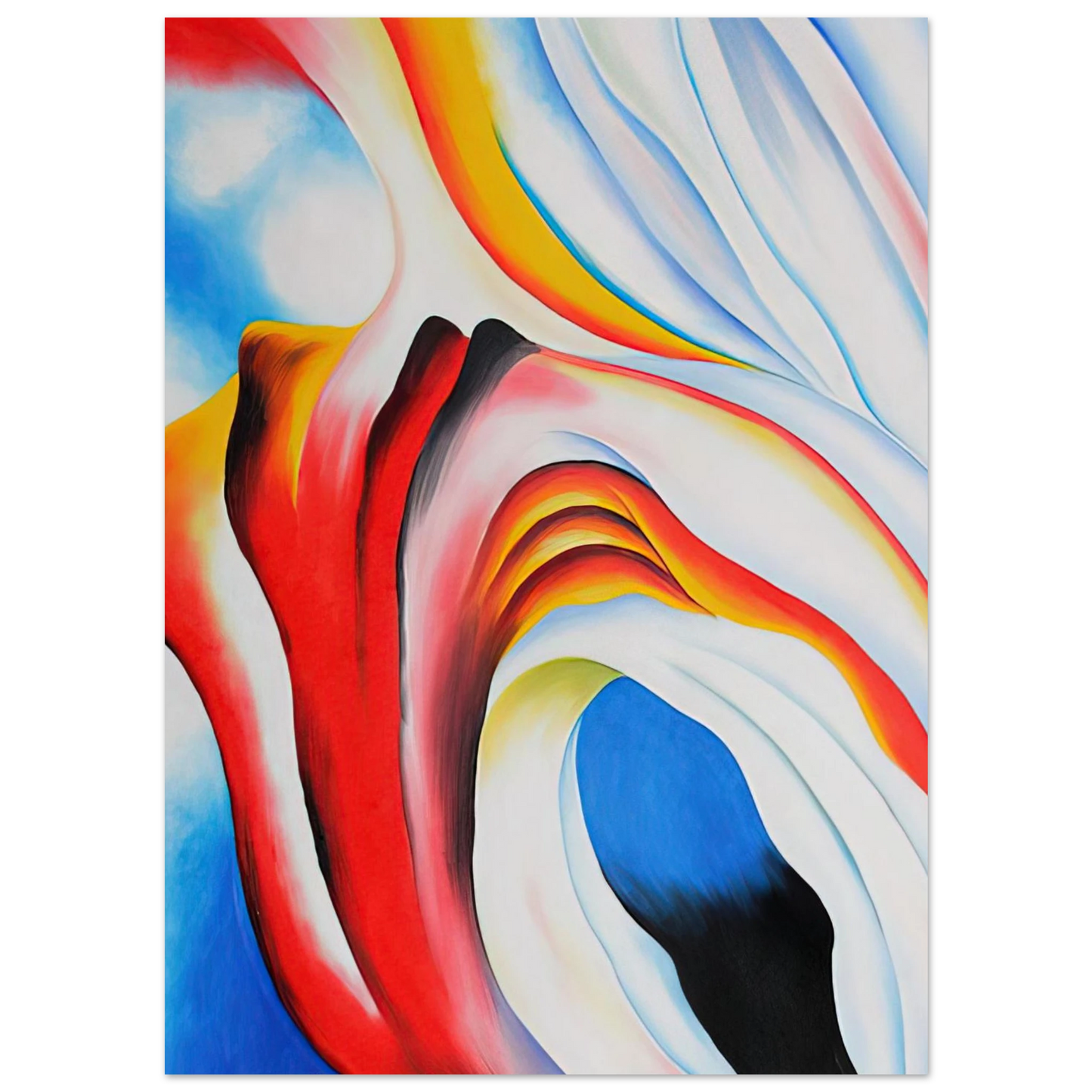Georgia O'Keeffe - Music Pink and Blue Fine Art Poster
