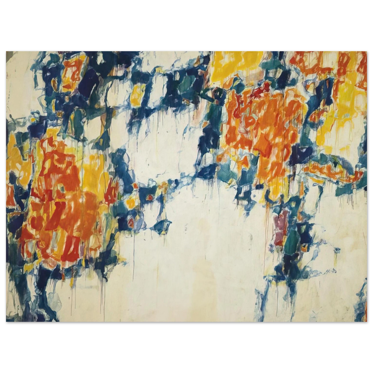Sam Francis - Basel Mural I  75x100 cm / 30x40inches Fine Art Poster