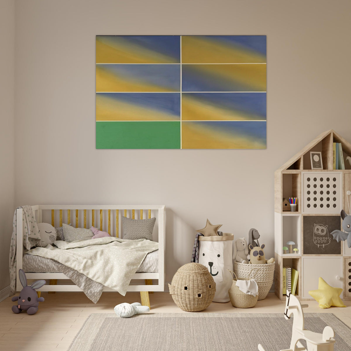 Cambridge Green - 1968 - Mark Lancaster Art Prints - 100x150 cm / 40x60″ inches | Mark Lancaster Poster | Mark Lancaster Prints