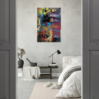 ABSTRACT PICTURE 1 - Gerhard Richter Brushed Aluminum Print - 70x100 cm / 28x40 inches | Gerhard Richter Aluminum Print | Gerhard Richter Prints