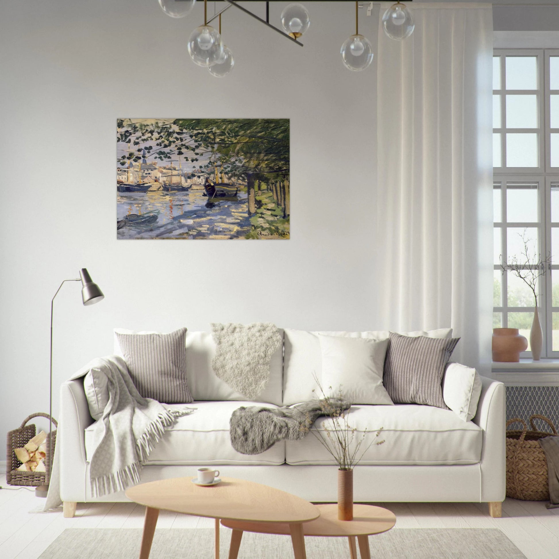 Seine at Rouen - claude monet Brushed Aluminum Print - 70x100 cm / 28x40 inches | claude monet Aluminum Print | claude monet Prints