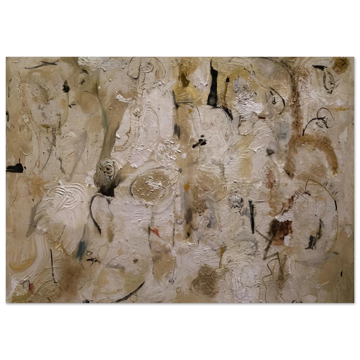 Helen Frankenthaler - Painted on 21st Street - 1951 Wall art - 40x50 cm / 16x20 inches - Premium Wooden Framed Poster With Fine Art Paper-canvas - Black frame