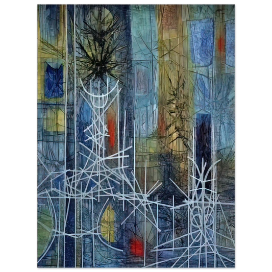 Jimmy Ernst - Recollections and Silence - 1962  75x100 cm / 30x40inches Fine Art Poster