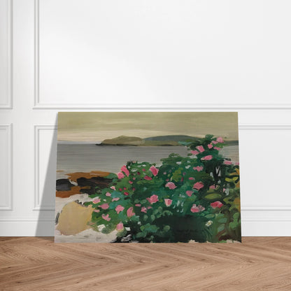 WILD ROSES 1961 - Fairfield Porter Brushed Aluminum Print - 70x100 cm / 28x40 inches | Fairfield Porter Aluminum Print | Fairfield Porter Prints
