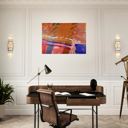 Renfrew - 1983 - Albert Irvin Brushed Aluminum Print - 70x100 cm / 28x40 inches | Albert Irvin Aluminum Print | Albert Irvin Prints