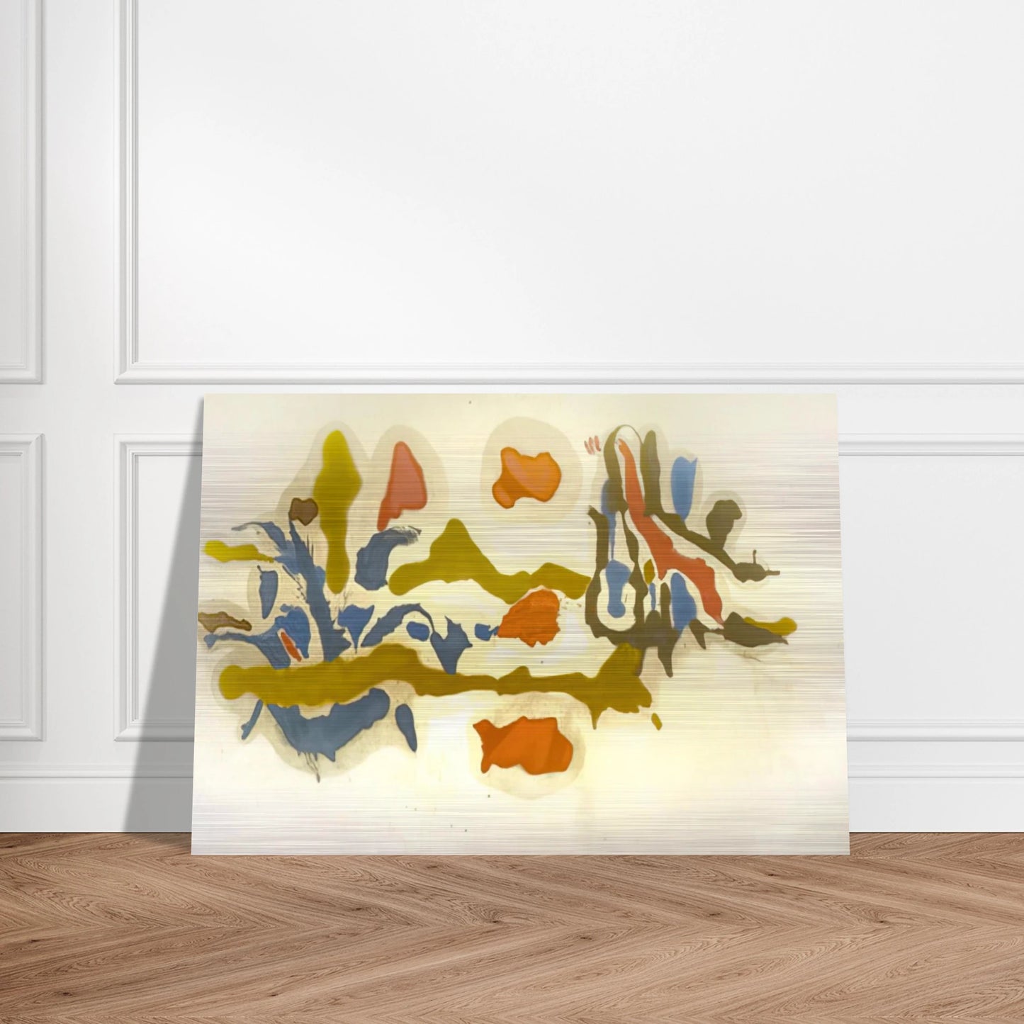 Seascape with Dunes - 1962 - Helen Frankenthaler Brushed Aluminum Print - 70x100 cm / 28x40 inches | Helen Frankenthaler Aluminum Print | Helen Frankenthaler Prints