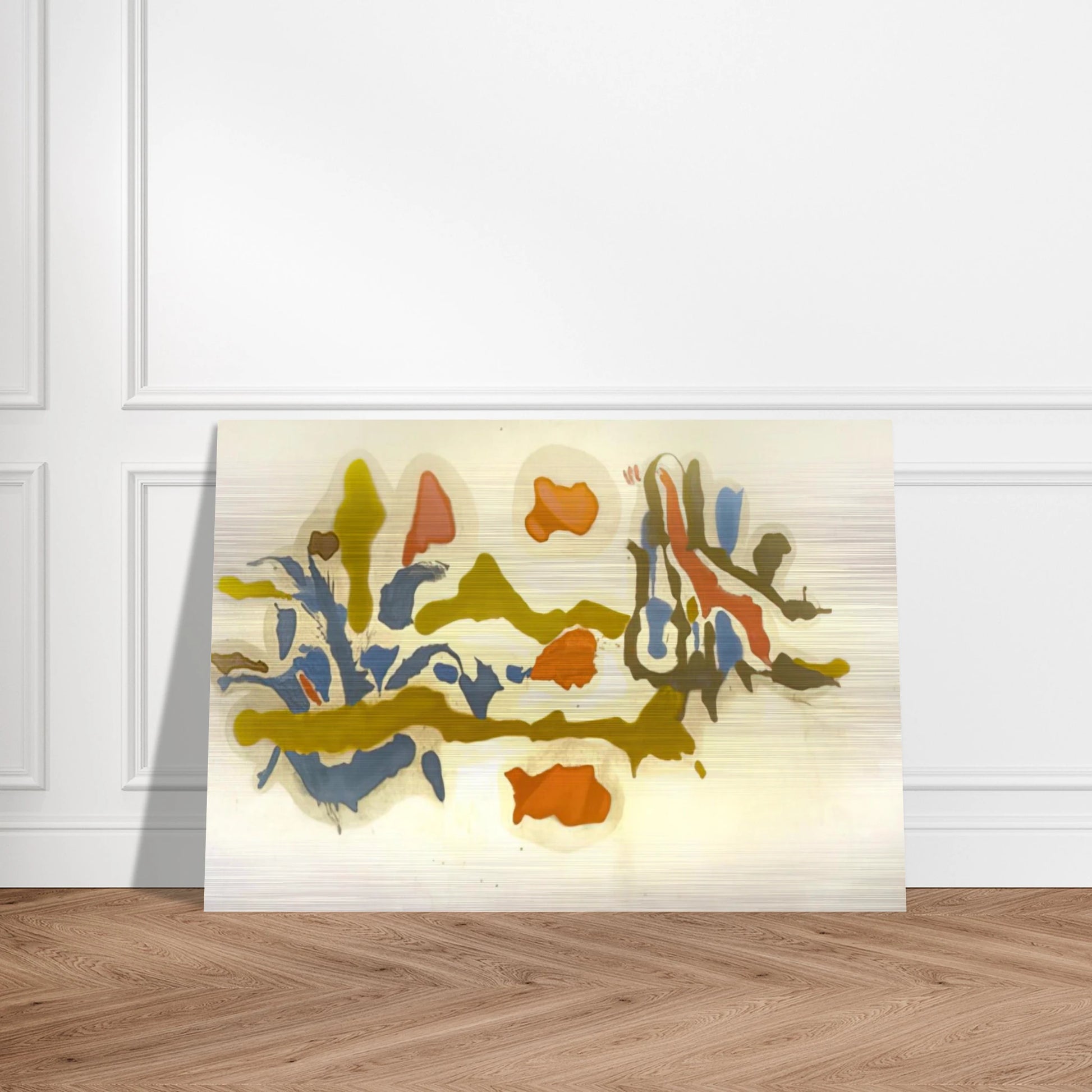 Seascape with Dunes - 1962 - Helen Frankenthaler Brushed Aluminum Print - 70x100 cm / 28x40 inches | Helen Frankenthaler Aluminum Print | Helen Frankenthaler Prints