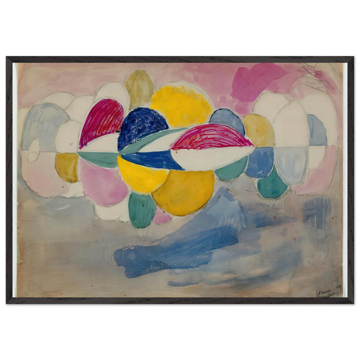 UNTITLED 1969 N1 - Louise Bourgeois 70x100 cm / 28x40 inches Framed Art Print – Black Wooden Frame
