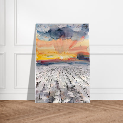 THE EVENING OF ALL DAYS THE DAY OF ALL EVENINGS 2014 - Anselm Kiefer Brushed Aluminum Print - 70x100 cm / 28x40 inches | Anselm Kiefer Aluminum Print | Anselm Kiefer Prints