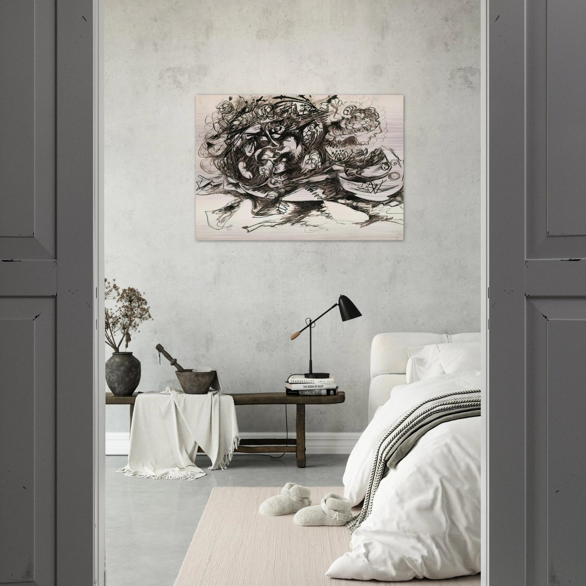 UNTITLED O CONNOR THAW 771 - Jackson Pollock Brushed Aluminum Print - 70x100 cm / 28x40 inches | Jackson Pollock Aluminum Print | Jackson Pollock Prints