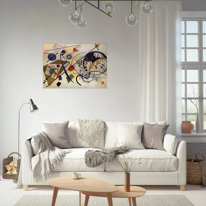 TRANSVERSE LINE 1923 - Wassily Kandinsky Brushed Aluminum Print - 70x100 cm / 28x40 inches | Wassily Kandinsky Aluminum Print | Wassily Kandinsky Prints