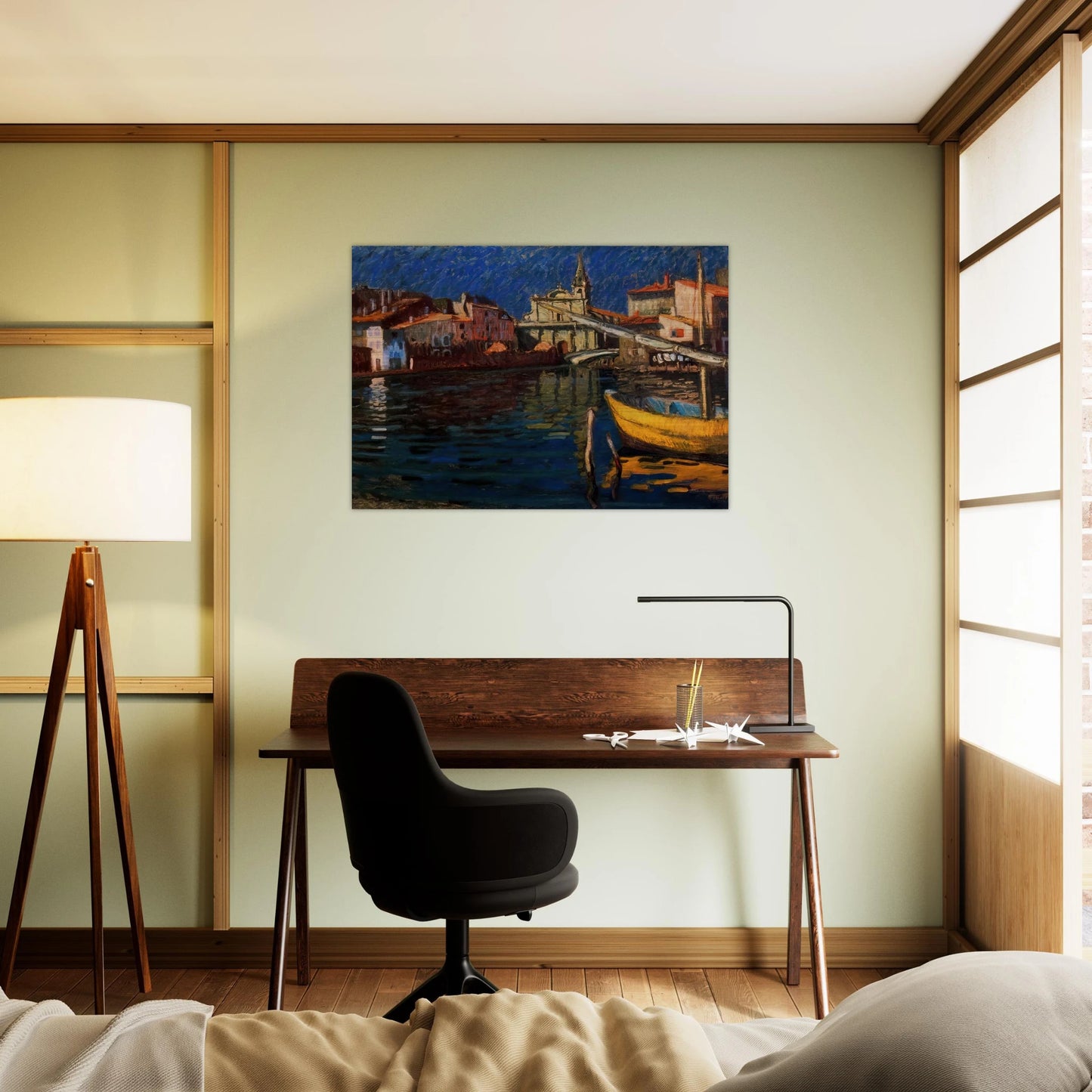 MARTIGUES - Raoul Dufy Brushed Aluminum Print - 70x100 cm / 28x40 inches | Raoul Dufy Aluminum Print | Raoul Dufy Prints