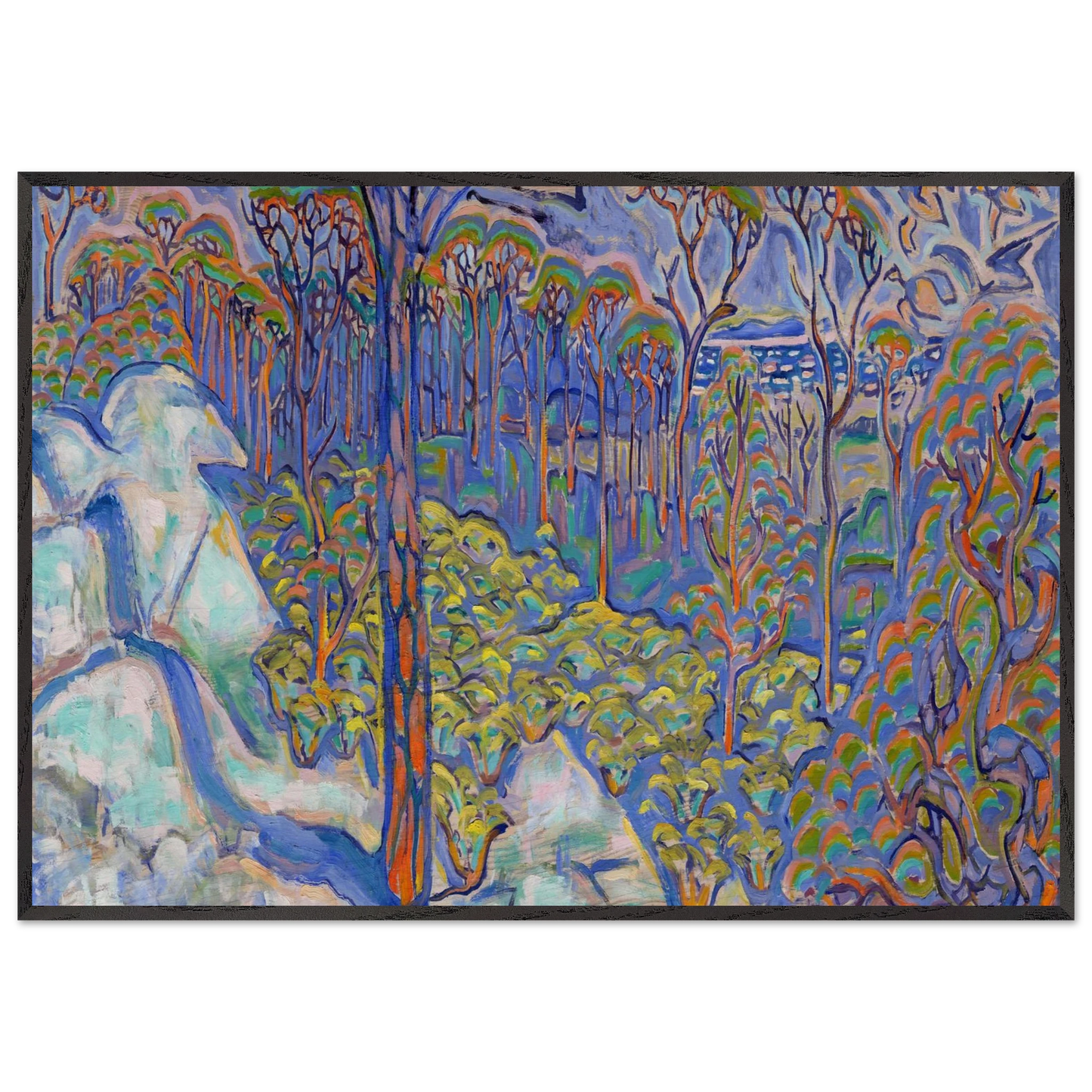 Walter Inglis Anderson - Walter Anderson Wall art - 30x45 cm / 12x18 inches - Premium Wooden Framed Poster With Fine Art Paper-canvas - Wood frame