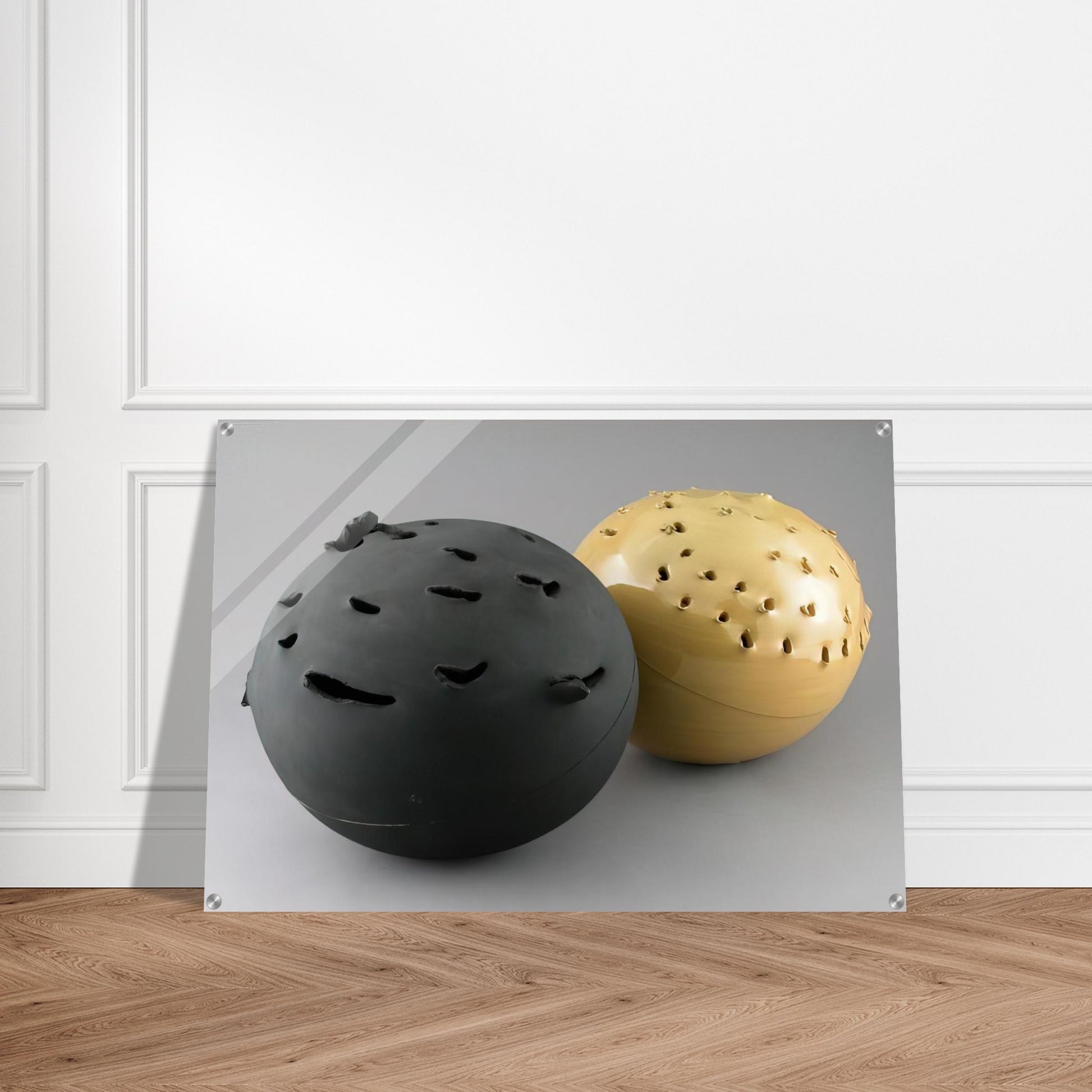 Sphere - 1957 - Lucio Fontana Acrylic Print - 70x100 cm / 28x40″ inches